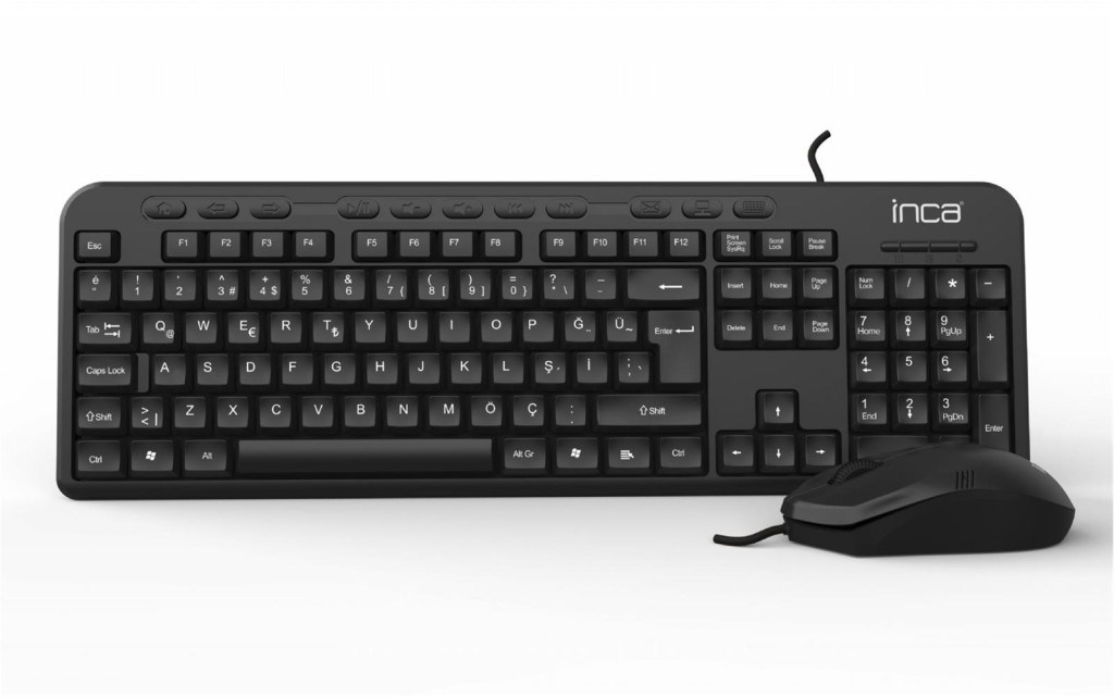 INCAInca Imk-375t Wired Multimedia Q Klavye&Mouse Set 1000Dpı (Kablo Uzunluğu 1,45mt)8681949011481