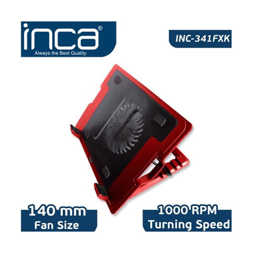 INCAInca Inc-341FXK Kırmızı Ergonomik Sessiz Usb Notebook Soğutucu8697980459557