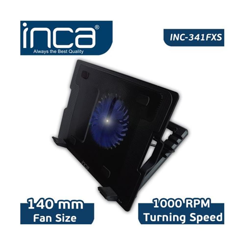 INCAInca Inc-341FXS Siyah Ergonomik Sessiz Usb Notebook Soğutucu8697980457164