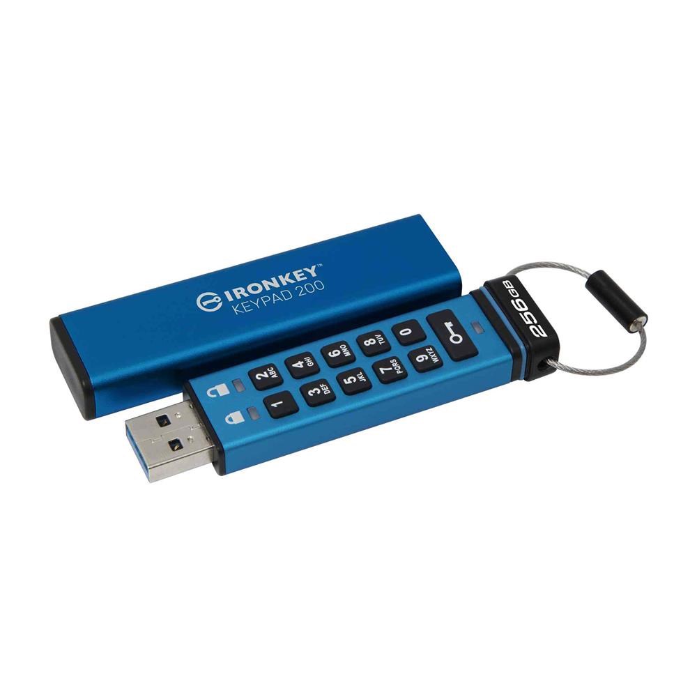 KINGSTONKingston IKKP200-256GB 256GB IronKey Keypad 200, FIPS 140-3 Lvl 3 (Pending) Flash Bellek740617338904