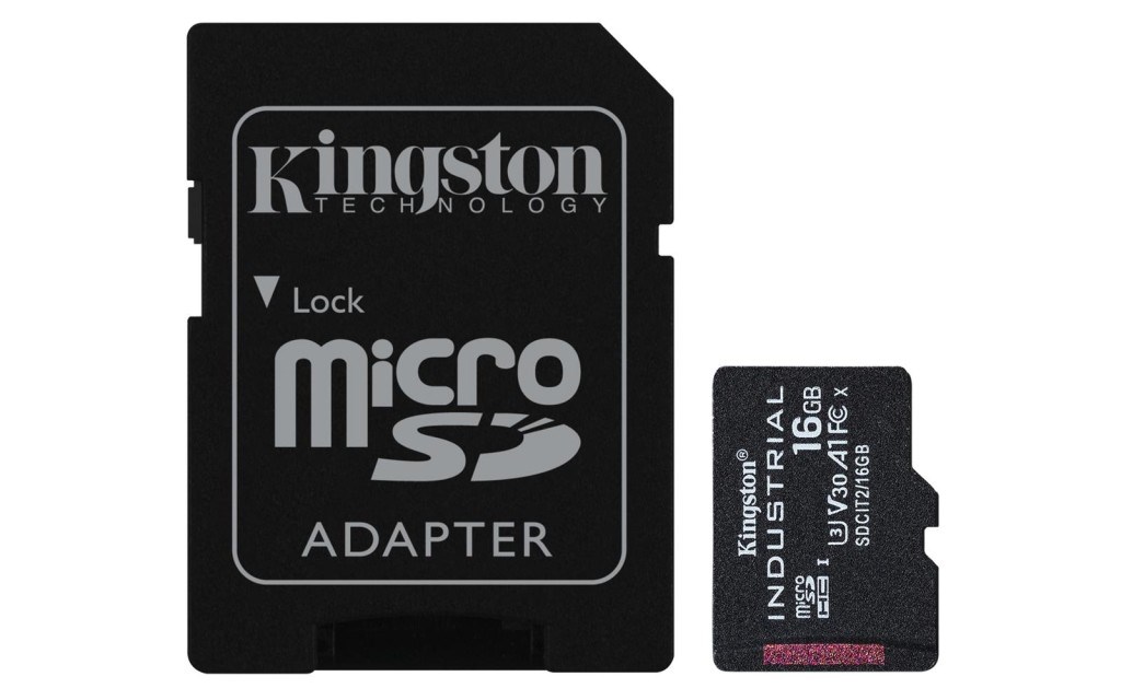 KINGSTONKingston SDCIT2-16GB 16GB microSDHC Industrial C10 A1 pSLC Card + SD Adapter Hafıza Kartı740617321104