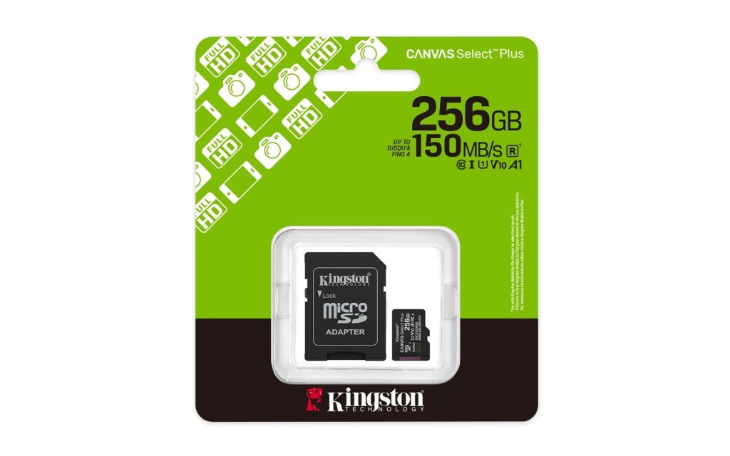 KINGSTONKingston SDCS3-256GB 256GB microSDXC Canvas Select Plus Gen3 150MB-s A1 Card + Adapter Hafıza Kartı740617348507