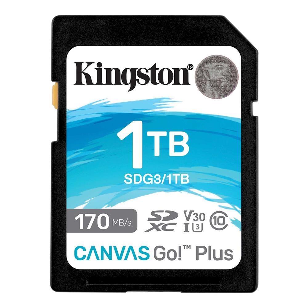 KINGSTONKingston SDG3-1TB 1TB SDXC Canvas Go Plus 170R C10 UHS-I U3 V30 Hafıza Kartı740617339291