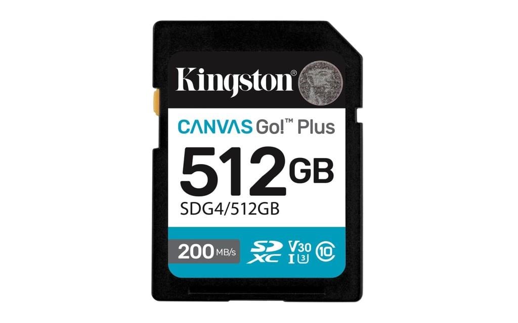 KINGSTONKingston SDG4-512GB 512GB SDXC Canvas Go Plus Gen4 200MB-s C10 UHS-I U3 V30 Hafıza Kartı740617347760