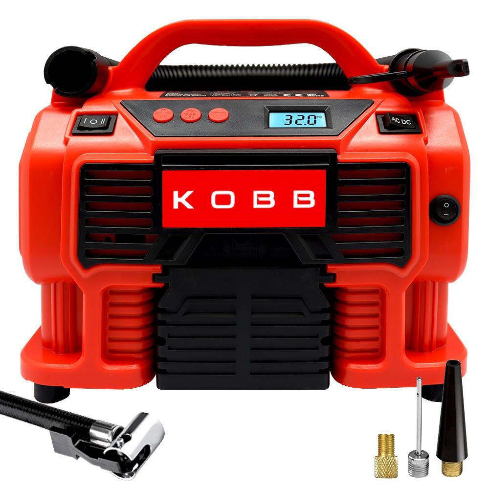 KOBBKOBB KB300 12Volt/220Volt 160 PSI Dijital Basınç Göstergeli Lastik & Yatak Şişirme PompasıKB300