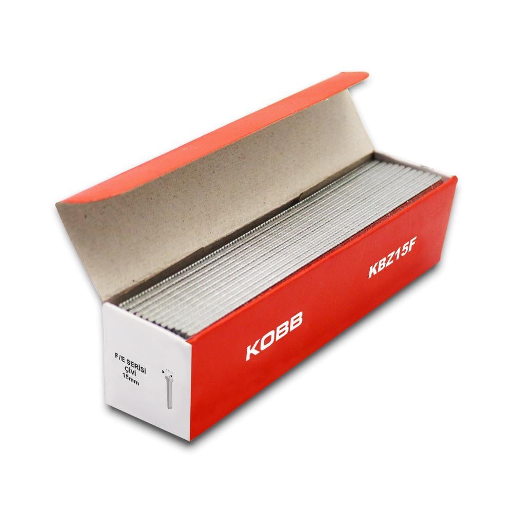 KOBBKOBB KBZ15F 15mm 2500 Adet F/E/J/8 Serisi Ağır Hizmet Tipi Kesik Başlı ÇiviKBZ15F