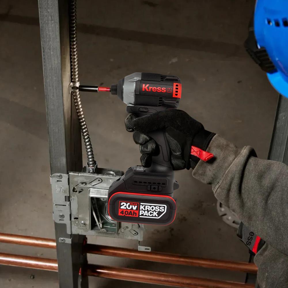 KressKress KUB61.91 20Volt 230Nm Kömürsüz Profesyonel Şarjlı Otomatik Darbe Ayarlı Tornavida (Akü Dahil Değildir)KUB61.91