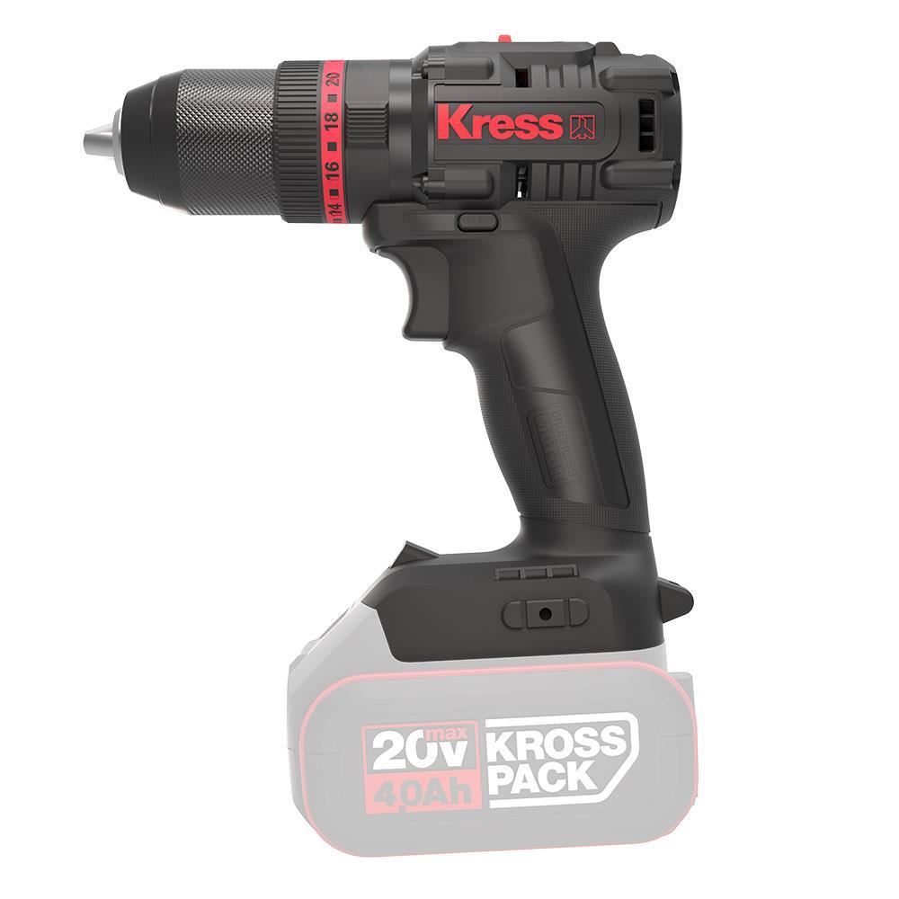 KressKress KUC30.91 20Volt Kömürsüz Profesyonel Şarjlı Darbeli Matkap (Akü Dahil Değildir)KUC30.91