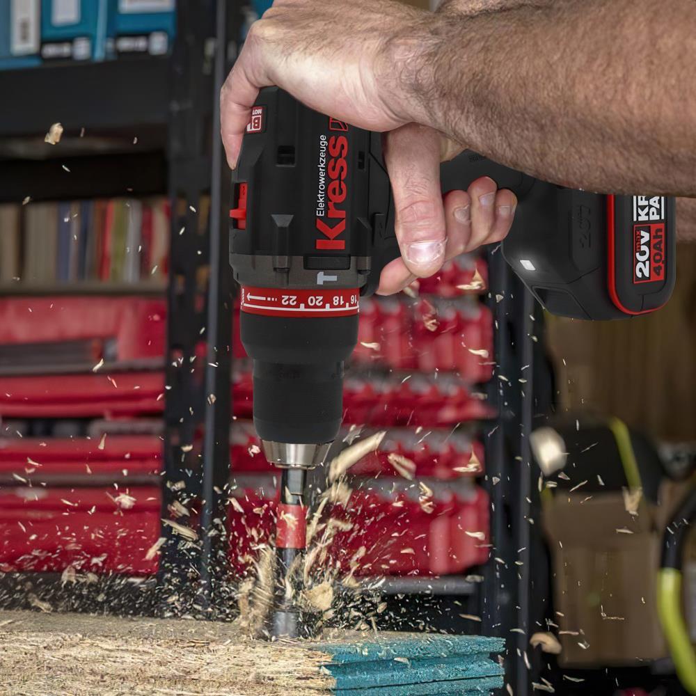 KressKress KUC31.91 20Volt Kömürsüz Profesyonel Şarjlı Darbeli Matkap (Akü Dahil Değildir)KUC31.91