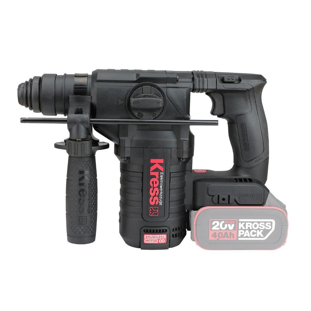 KressKress KUC61.91 20Volt 2.2J Kömürsüz Profesyonel SDS-Plus Pnömatik Kırıcı/Delici (Akü Dahil Değildir)KUC61.91