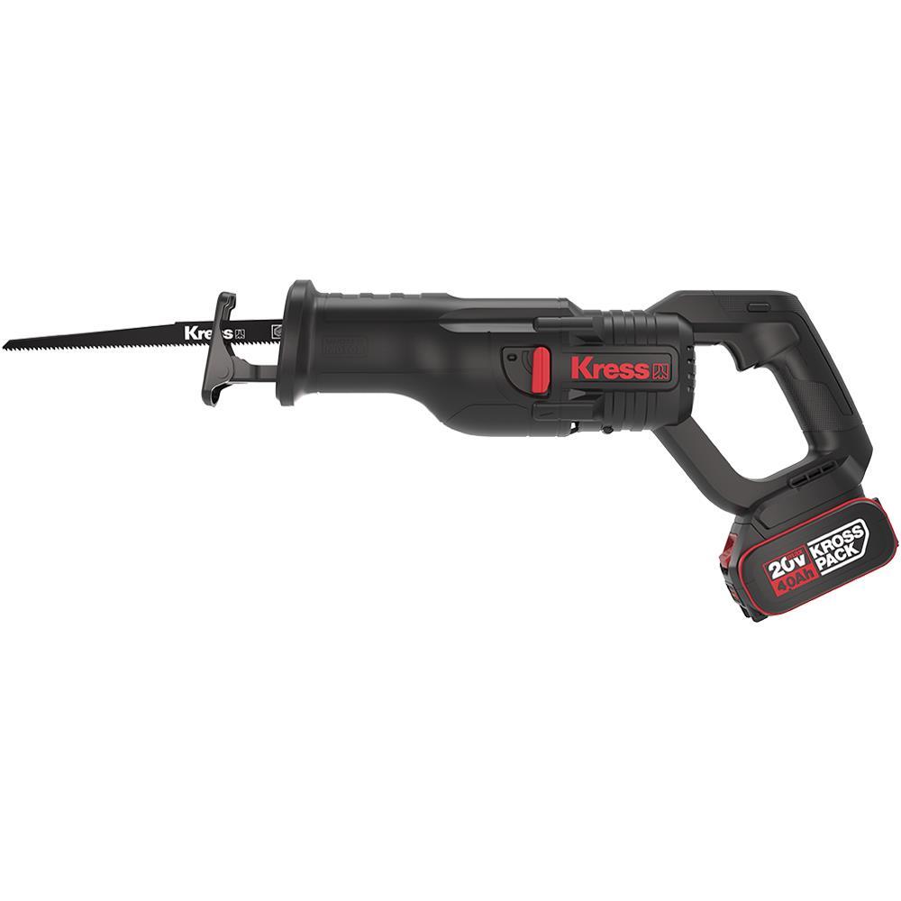 KressKress KUE01 20Volt/4.0Ah Li-ion Çift Akülü Kömürsüz Profesyonel Tilki Kuyruğu TestereKUE01