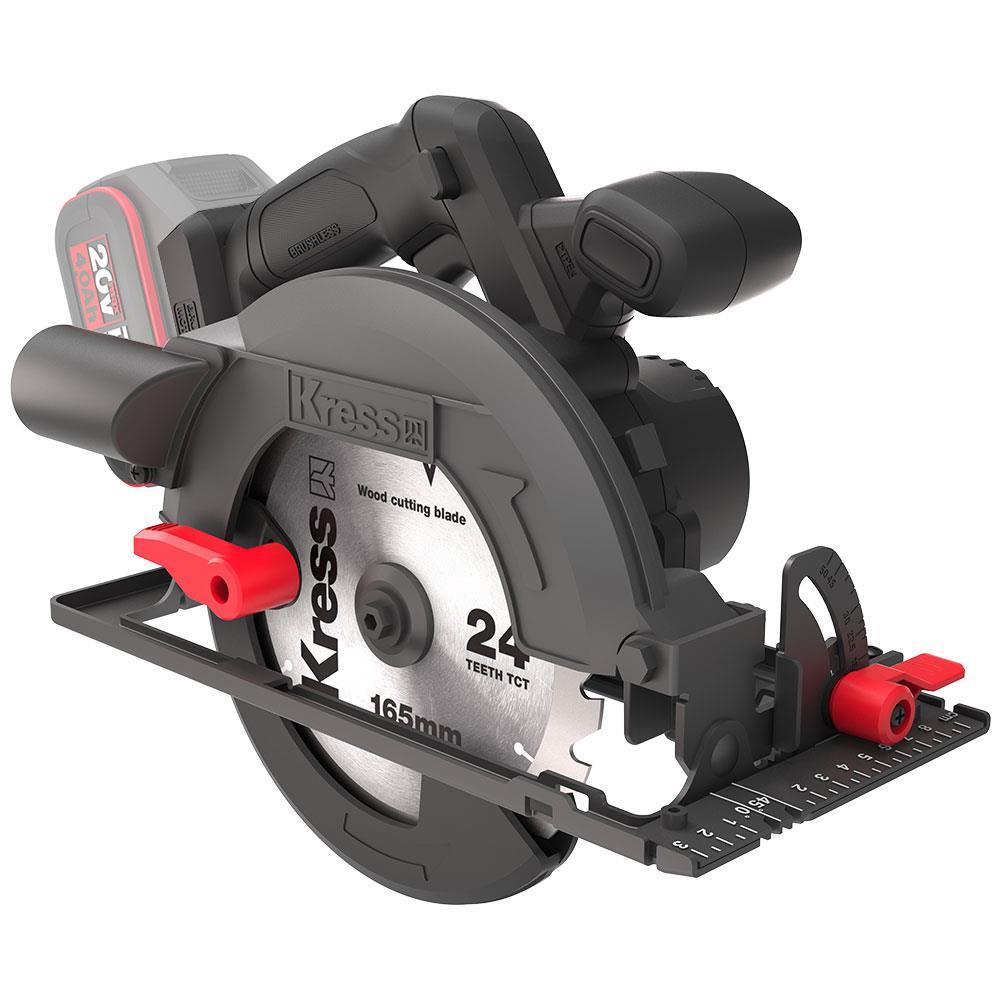 KressKress KUE12.9 20Volt 165MM Kömürsüz Profesyonel Daire Testere (Akü Dahil Değildir)KUE12.9
