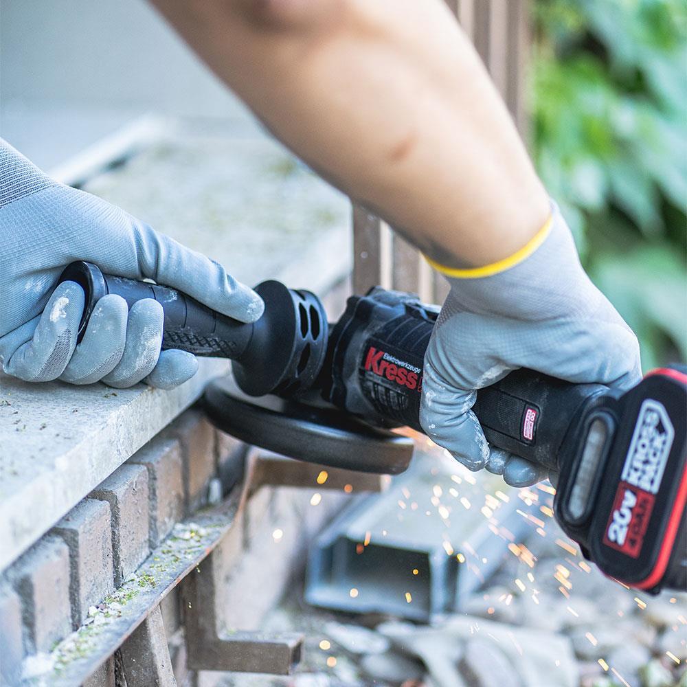 KressKress KUH02.91 20Volt 115mm Kömürsüz Profesyonel Şarjlı Devir Ayarlı Avuç Taşlama (Akü Dahil Değildir)KUH02.91