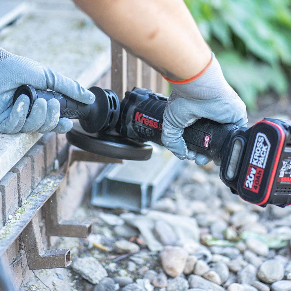 KressKress KUH10.9 20Volt 125mm Kömürsüz Profesyonel Şarjlı Devir Ayarlı Avuç Taşlama (Akü Dahil Değildir)KUH10.9