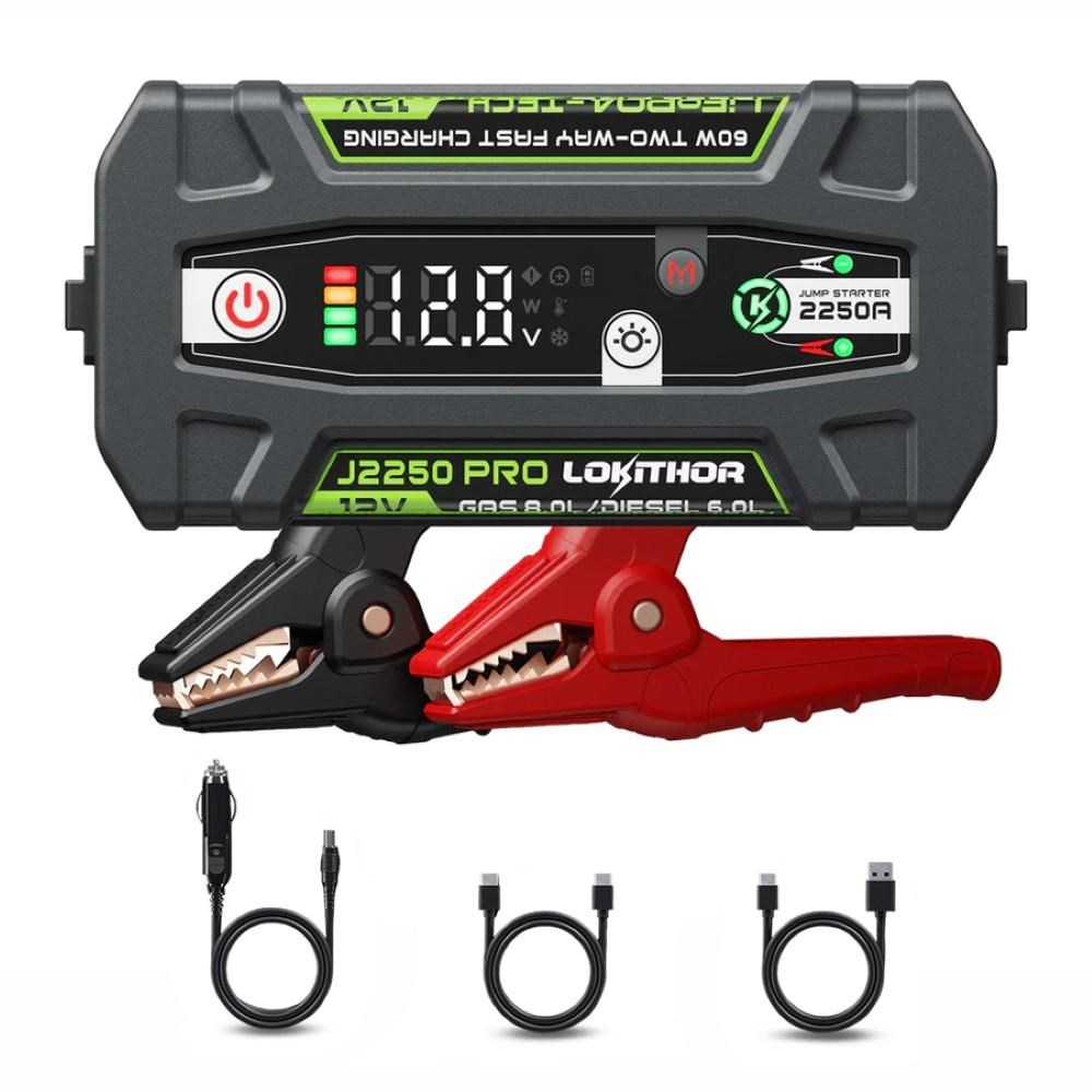 LokithorLokithor J2250PRO 12V 2250Amp LiFePO4 Akıllı Akü Takviye + Powerbank + Led LambaJ2250PRO