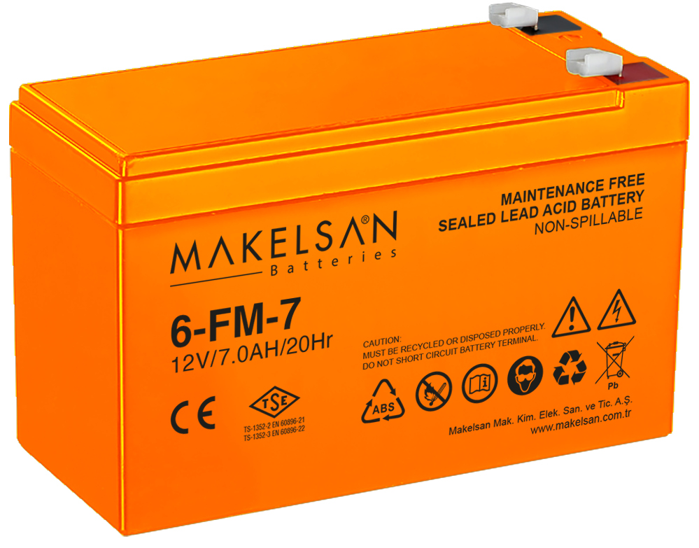 MAKELSANMakelsan 6FM-7  12V 7Ah Kuru Tip Akü UPS1000162549002
