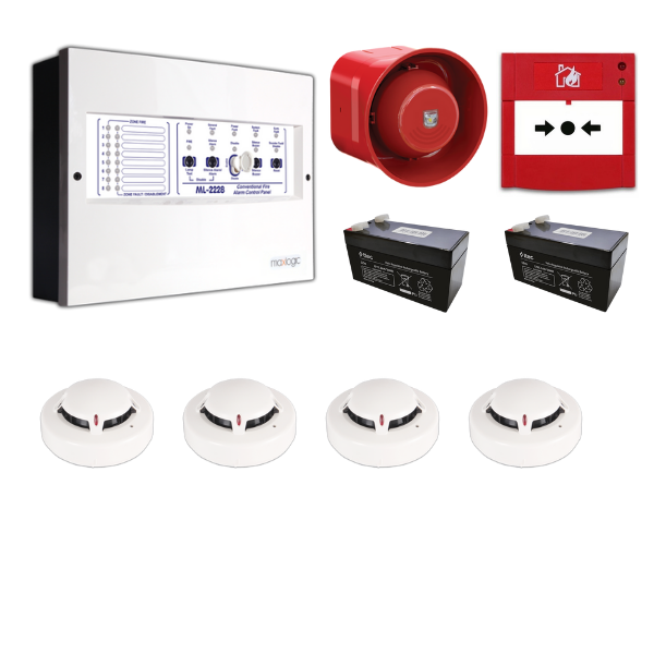 MavigardMavigard Maxlogic 4’lü Konvansiyonel Yangın Alarm SetiML-22224