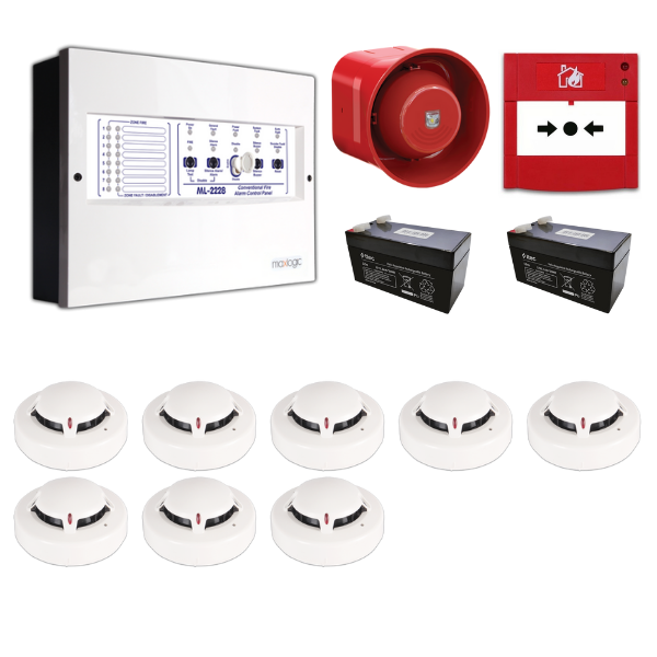 MavigardMavigard Maxlogic 8’li Konvansiyonel Yangın Alarm SetiML-22228