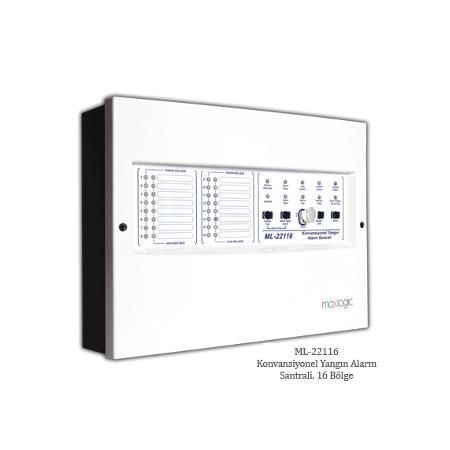 MavigardMavigard ML-22102 Konvansiyonel Yangın Alarm Santralı, 2 BölgeML-22102