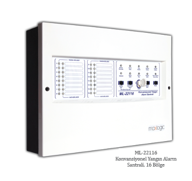 MavigardMavigard ML-22116 Konvansiyonel yangın alarm santralı, 16 BölgeME-ML-22116