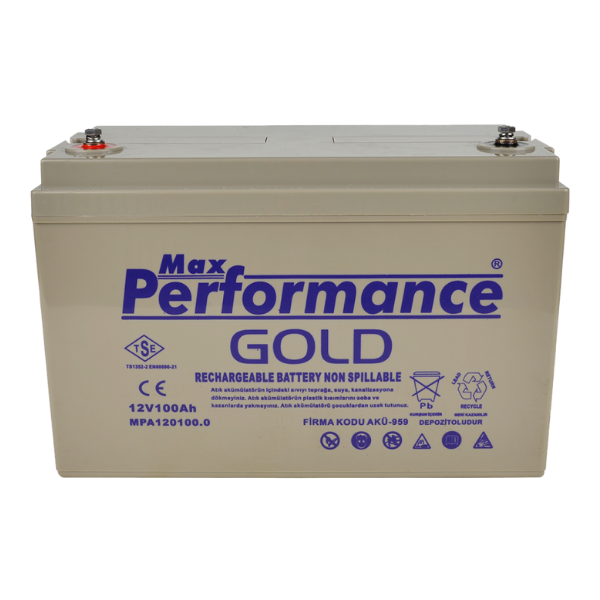 Max Performance GoldMax Performance Gold 12V 100Ah Bakımsız Kuru AküGold12-100
