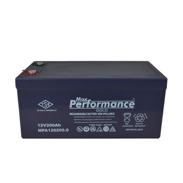 Max Performance GoldMax Performance Gold 12V 200Ah Deep Cycle Jel AküMPG12200.0