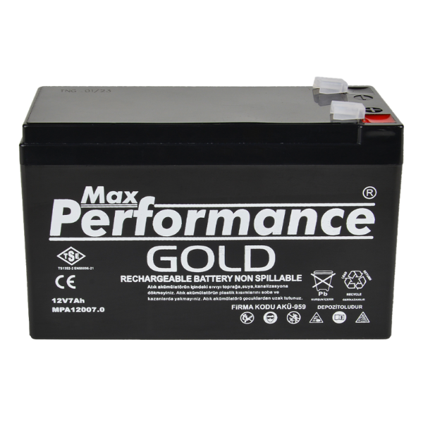 Max Performance GoldMax Performance Gold 12V 7.0 Ah Bakımsız Kuru AküGold12-7.0