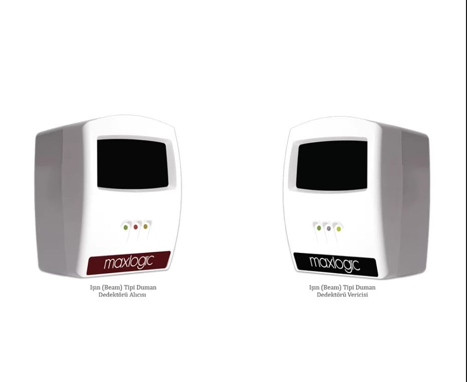 MaxlogicMaxlogic Akıllı ML-1170.SCI Adresli Işın (Beam) Tipi Duman Dedektörü, Alıcı Verici Dahil, Kısa Devre İzolatörlüML-1170.SCI