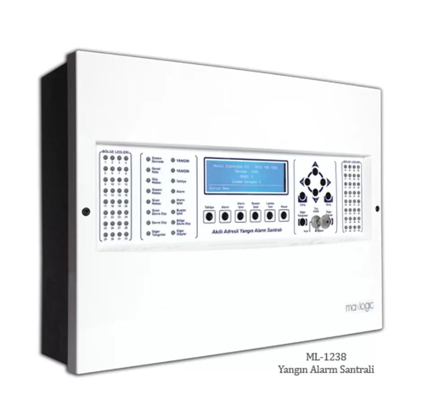 MaxlogicMaxlogic ML-1233.N/M Akıllı Adresli Yangın Alarm Santralı, 3 Çevrim, 381 Adres Network, Marin SertifikalıML-1233.N/M