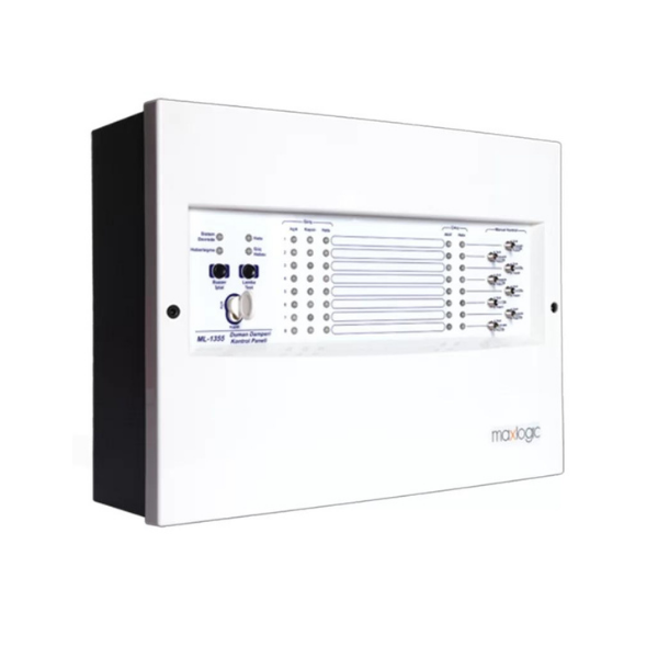MaxlogicMaxlogic ML-1355 Akıllı Adresli Duman Damperi Kontrol Paneli, Toggle Switch Kartlı Programlanabilir 8 Giriş, 8 ÇıkışML-1355