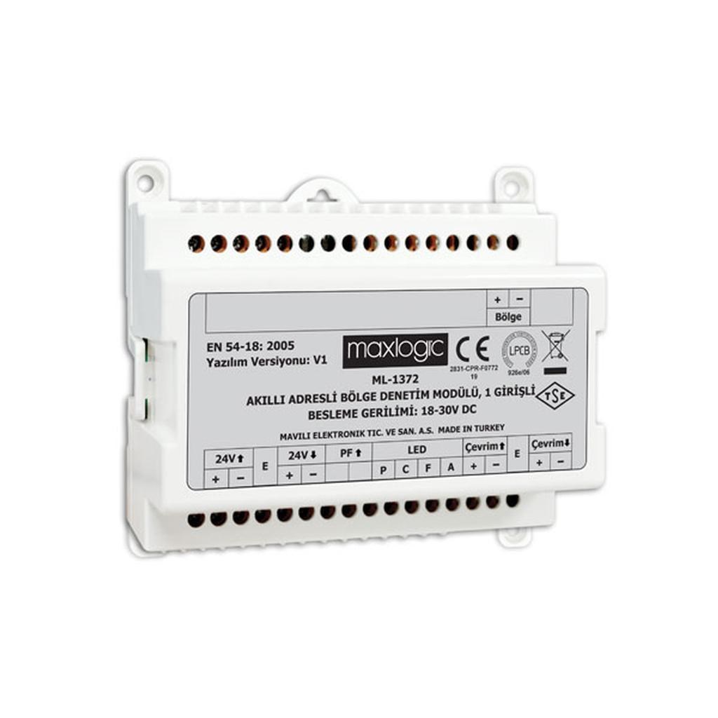 MaxlogicMaxlogic ML-1372 Akıllı Adresli Sistem Bölge Denetim Modülü, 1 GirişiML-1372