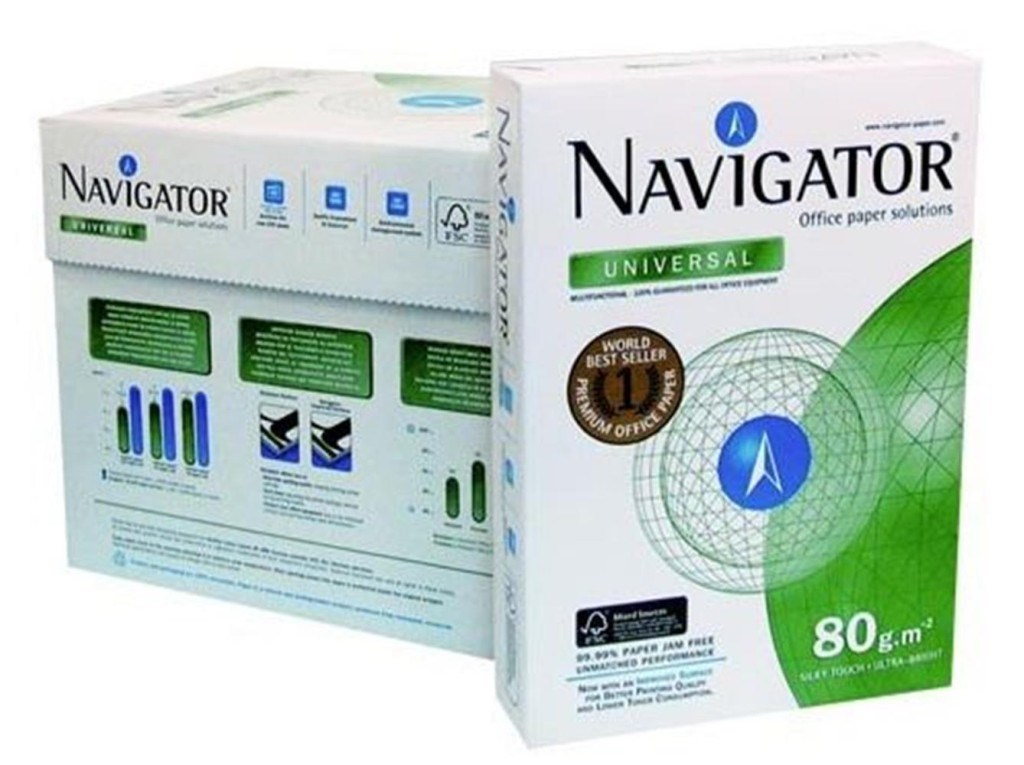 NAVIGATORNavigator A4 Fotokopi Kağıdı 80gr-500 lü 1 koli=5 paket 1 Palet = 225 paket5602024006119
