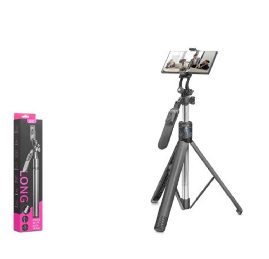 NODARNODAR ND1050 Telefon Tripodu ve Selfie Çubuğu Seti Bluetooth Kumandalı 201 cm - Siyah8684886010500