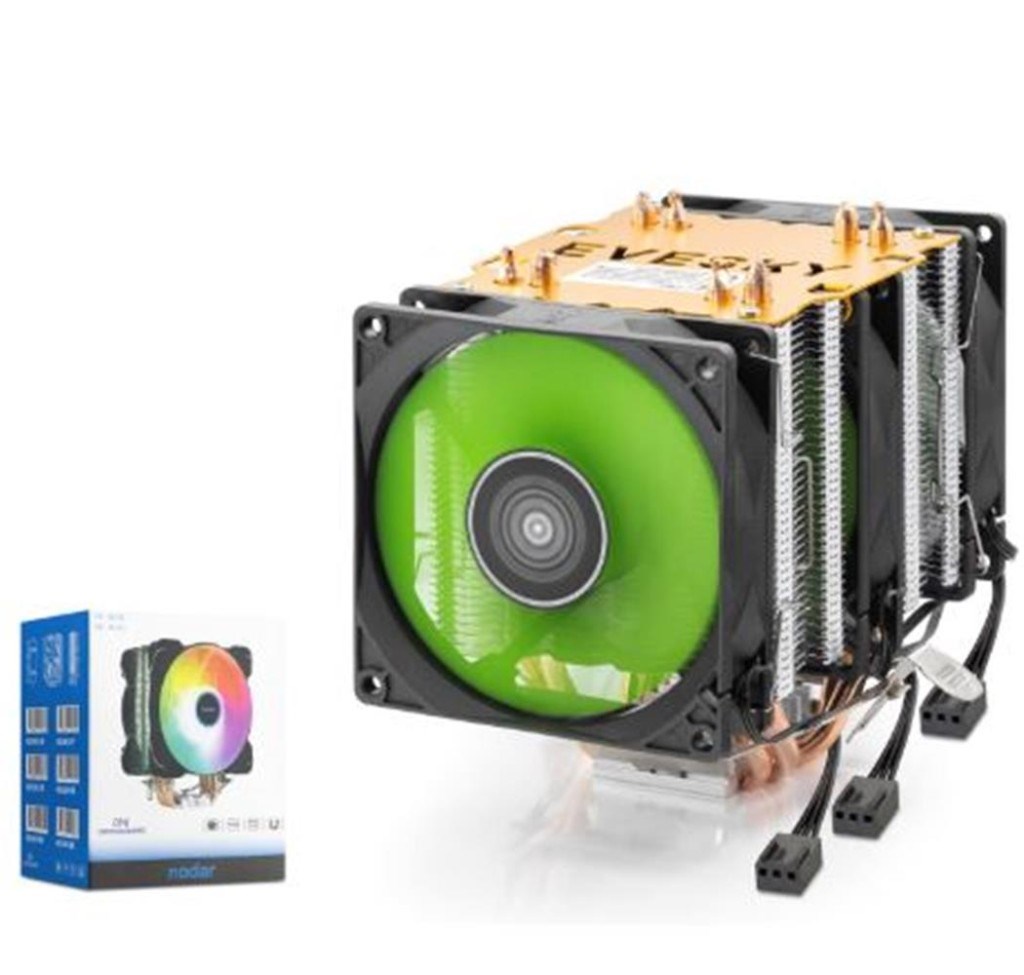 NODARNODAR ND2605 CPU Kule Tipi İşlemci Soğutucu Üç Fanlı 90 mm Siyah8684886026051