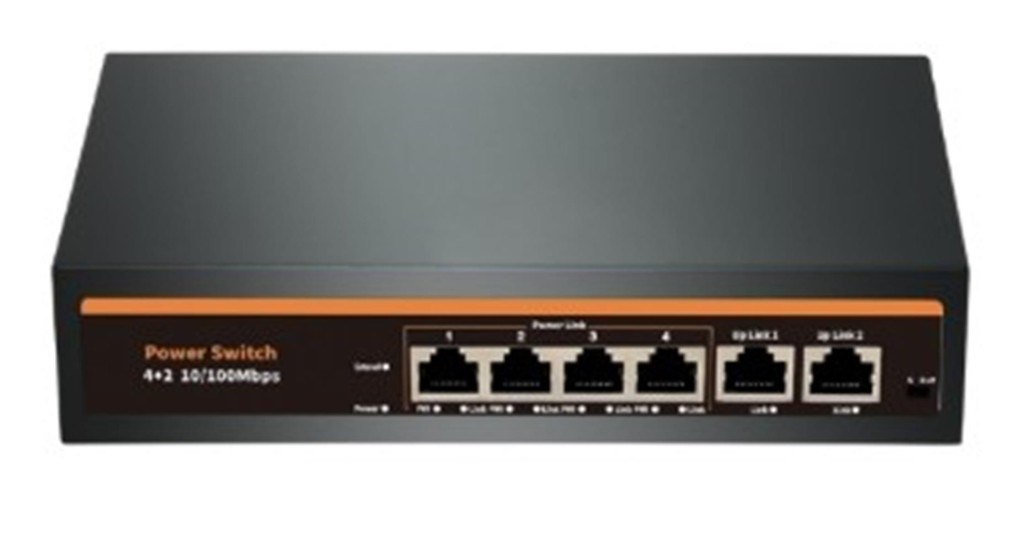 NOVANova NVC-INTSF0420FB2L 24V INTERCOM 4+2 PORT POE SWITCH (10-100)8681338004322