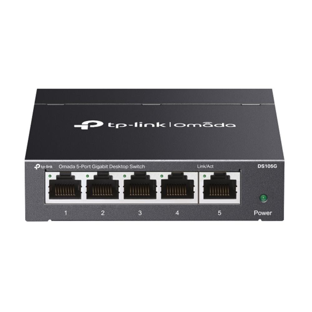 TP-LINKOmada Tp-Link DS105G 5 Port 10-100-1000 Mbps Switch Çelik Kasa Rack Mount4895252506785