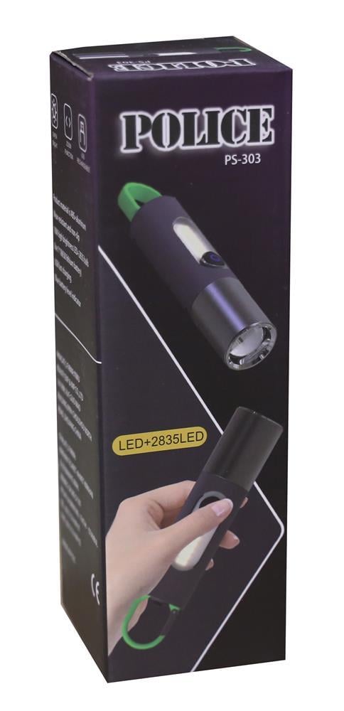 POLICEPolıce PS-303 Yan Aydınlatma Işıklı, Şarjlı El Feneri8800707013035