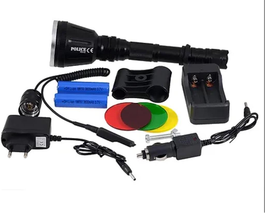 POLICEPolıce PS-93 T6 Led Tüfek Aparatlı Şarj Edilebilir(3 Renkli Cam)6948870528887