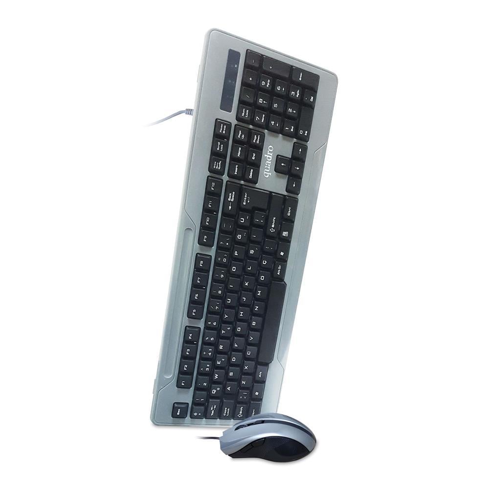 QUADROQuadro Q USB KMS-101U Trk Multimedia Klavye +USB MOUSE8683242402119