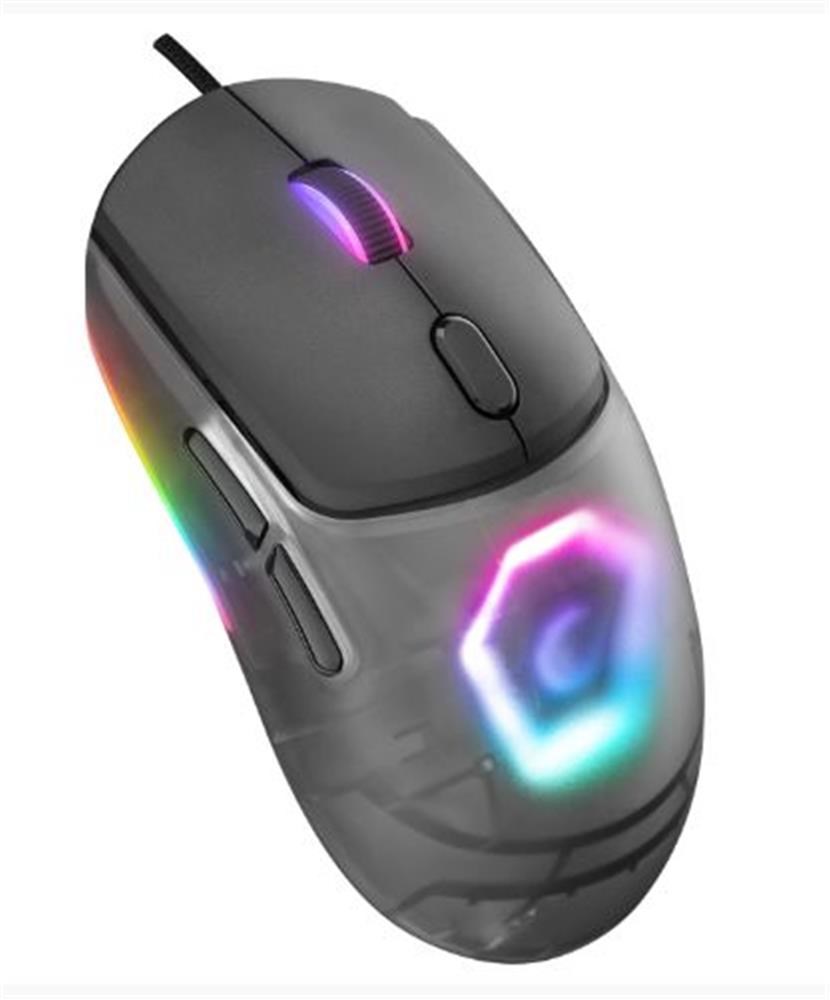 RAMPAGERampage Hyalo M1 Siyah Değiştirilebilir 3 Kapaklı RGB 12000 DPI Gaming Oyuncu Mouse8680096126611
