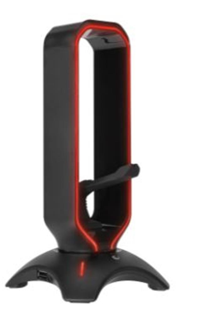 RAMPAGERampage RM-H66 GUARD Siyah RGB Işıklı 2-Usb Port Kulaklık İçin Stand8680096090561
