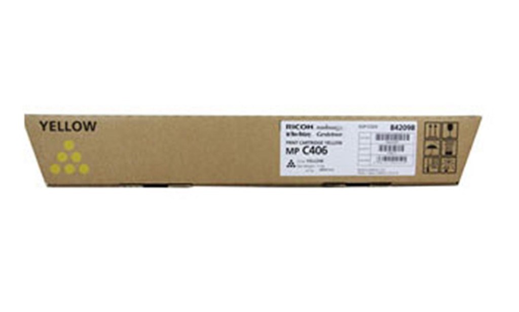 RICOHRicoh MP C306 Yellow Sarı Orjinal Fotokopi Toneri MP C307-406 6.000 Syf.4961311900525