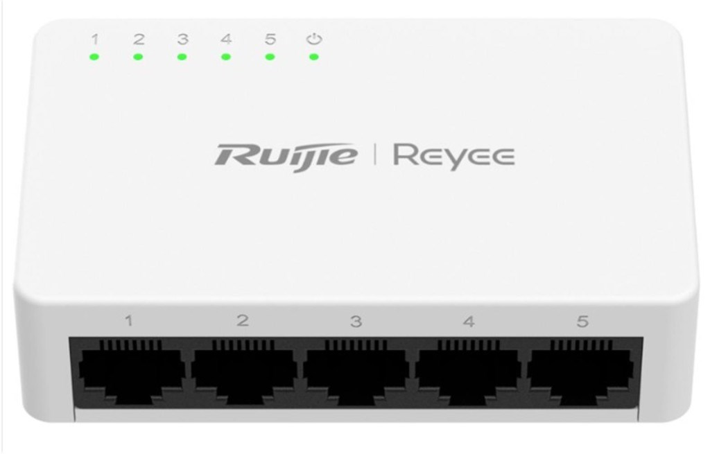 RUIJIE REYEERuijie Reyee RG-ES05F 5 Portlu, 10-100 Fast Ethernet Tak Çalıştır Switch Plastik Kasa6971693279018