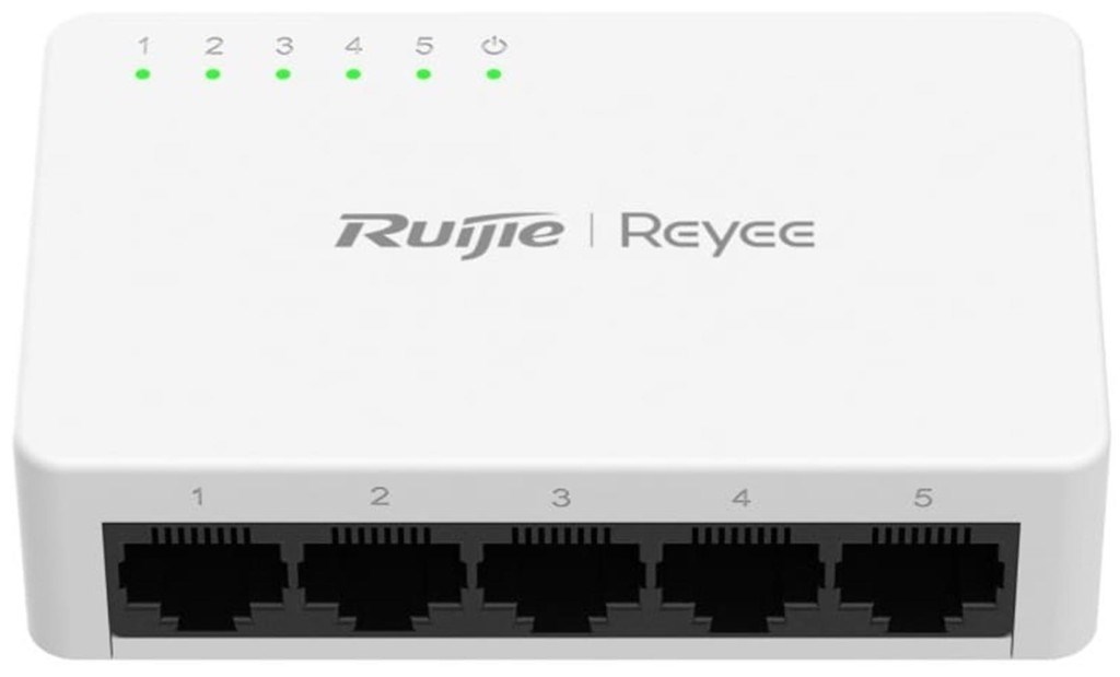 RUIJIE REYEERuijie Reyee RG-ES05G-L 5 Portlu 10-100-1000 Gigabit Tak Çal Tak Çalıştır Switch Plastik Kasa6971693279032