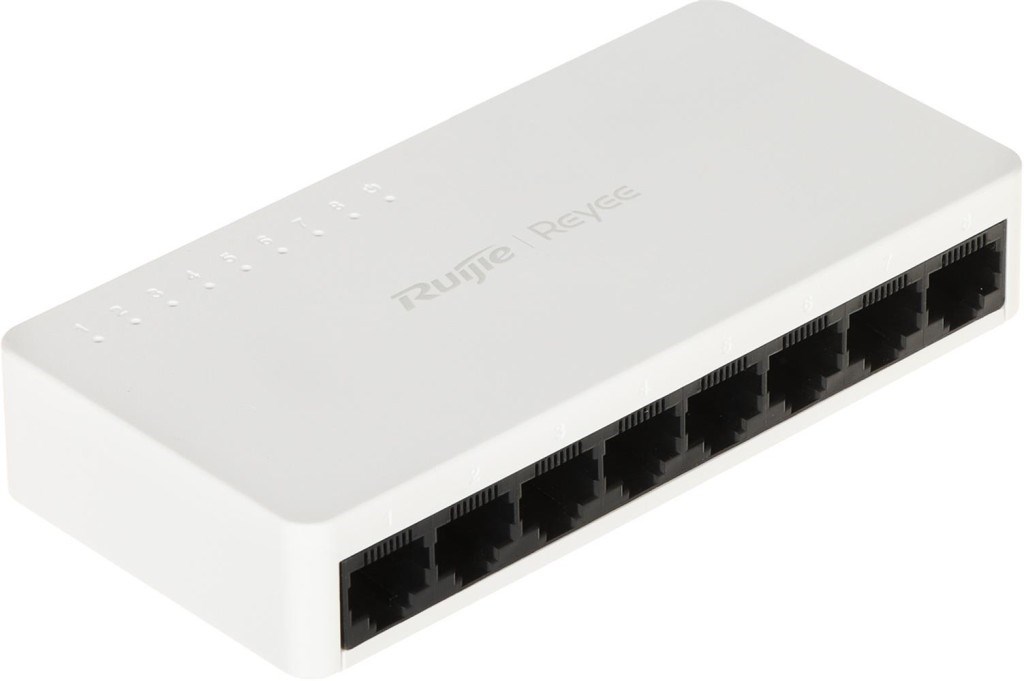RUIJIE REYEERuijie Reyee RG-ES08F 8 Portlu, 10-100 Fast Ethernet Tak Çalıştır Switch Plastik Kasa6971693279025