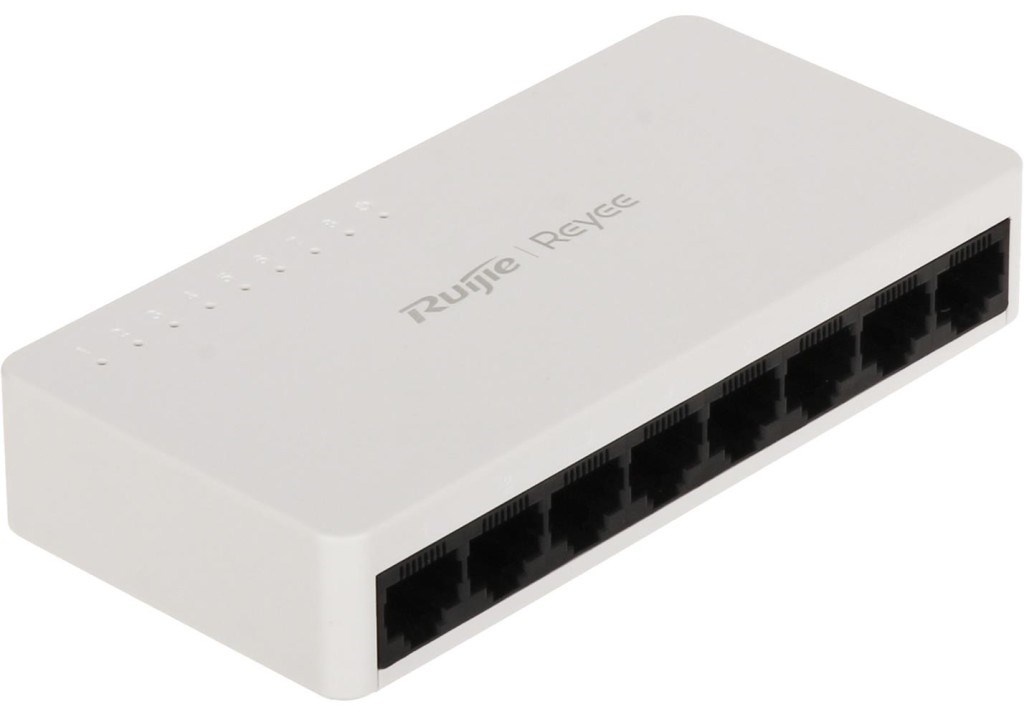 RUIJIE REYEERuijie Reyee RG-ES08G-L 8 Port 10-100-1000 Mbps Yönetilemez Switch Plastik Kasa6971693279049