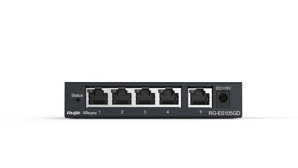 RUIJIERuijie-Reyee RG-ES105GD 5 Port 10-100-1000 Mbps Gbit Yönetilemez Switch Çelik Kasa6971693270435
