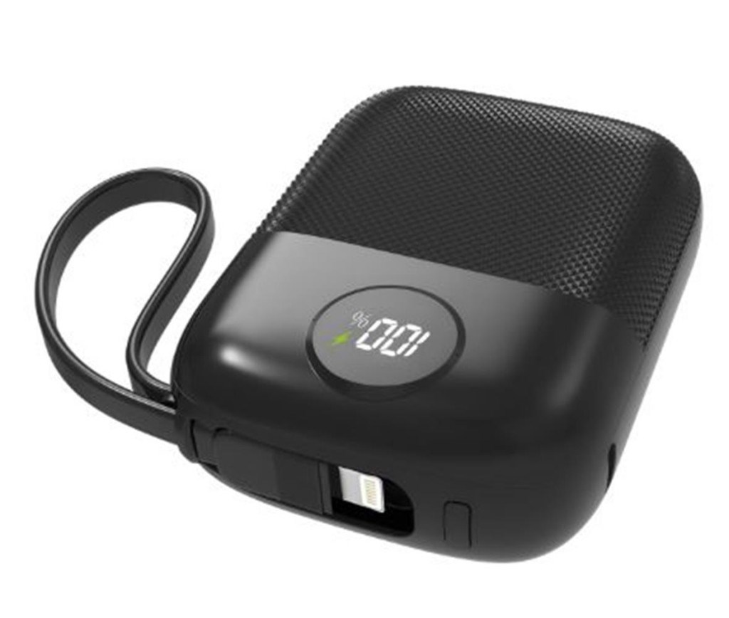 S-LinkS-link MP110 10000mAh PD22.5W Type-C+Lightning Kablolu Siyah  Pil Şarj Cihazı Powerbank8680096147654