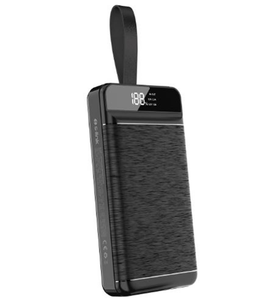 S-LinkS-link P300 30000mAh PD22.5W+QC3.0 18W Siyah LCD Taşınabilir Pil Şarj Cihazı Powerbank8680096143250