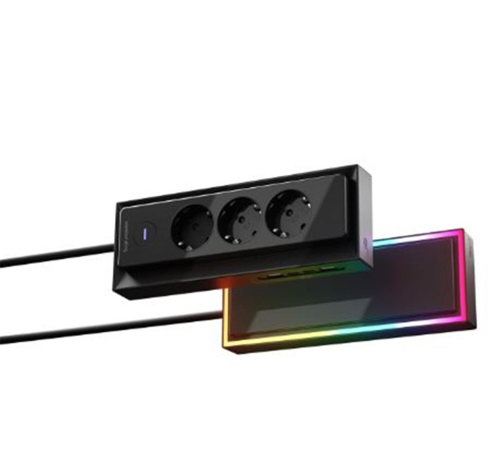 S-LinkS-link PRZ05 3 Soketli 2 USB 2 Type-C PD20 2M 306 Joule Tam Bakır Gaming Siyah Akım Korumalı Priz8680096150968